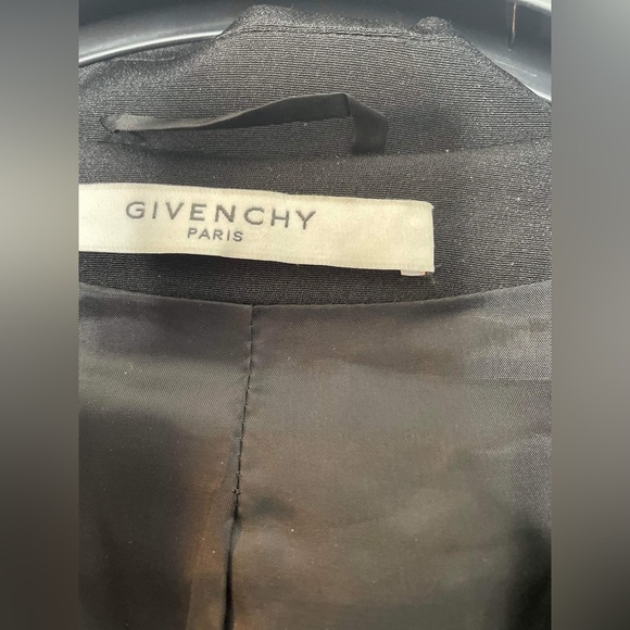 Black oversized silk Givenchy coat size 38/ medium - Picture 8 of 11